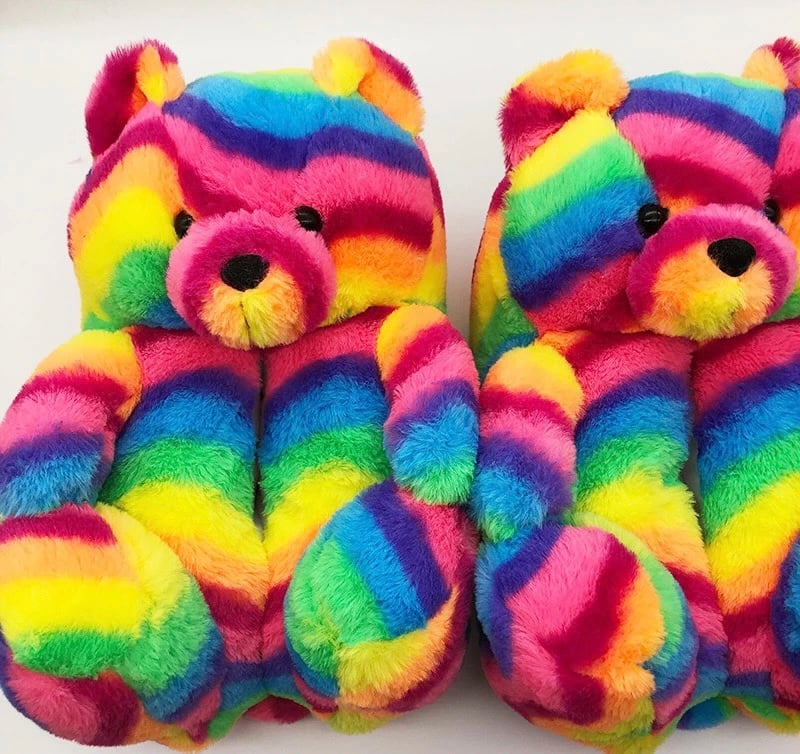 teddy slippers