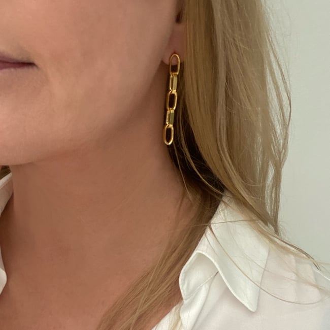 Gold chunky chain set 2