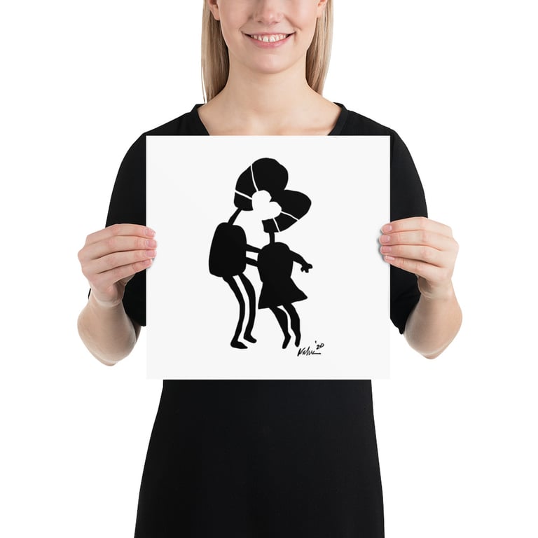 Pandemic Kissing during Covid Graphic #2 Image 4