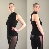 Image 2 of Turtleneck Racerback Tank Top