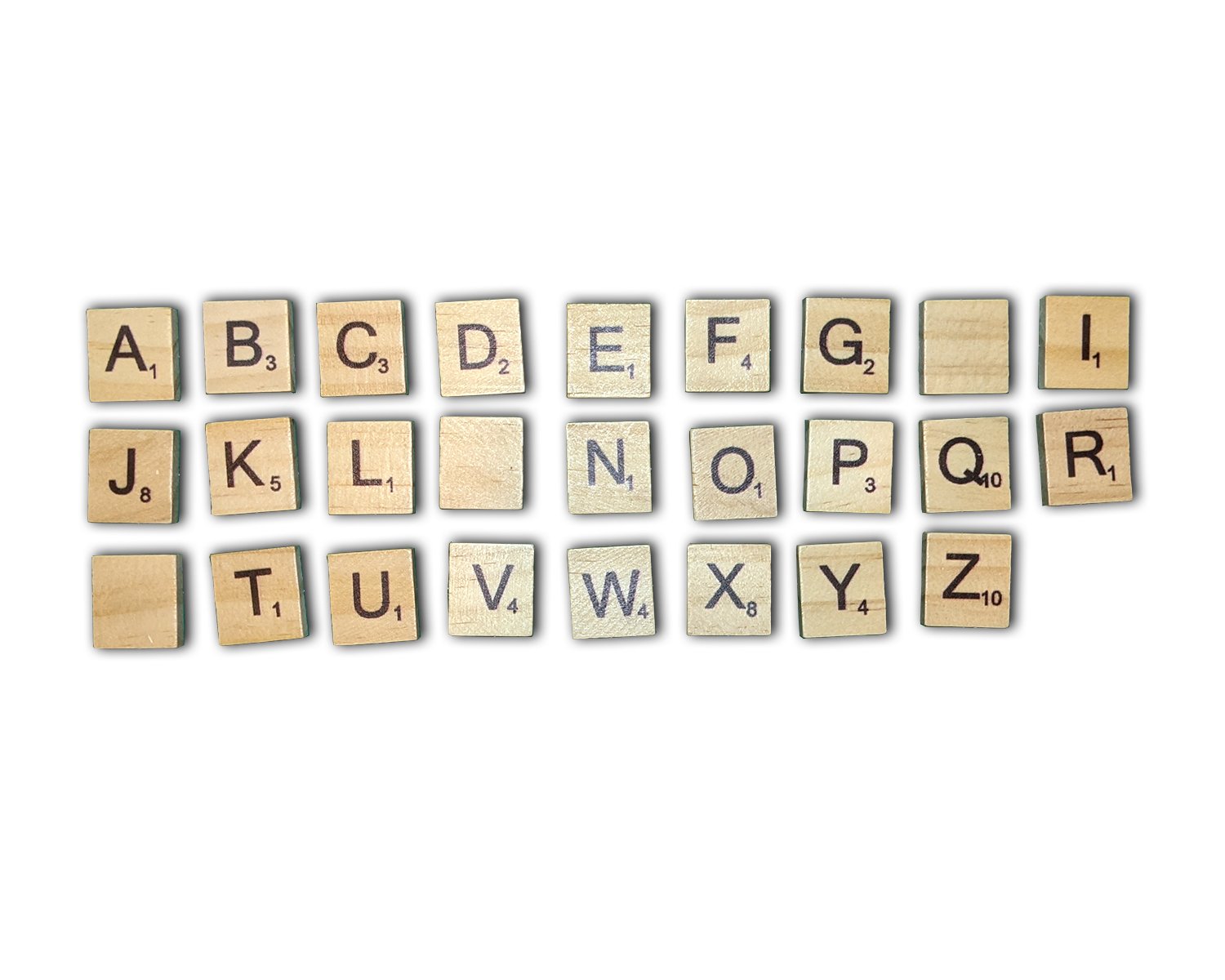 Image of Personalised Scrabble Letter Wooden Stud Earrings