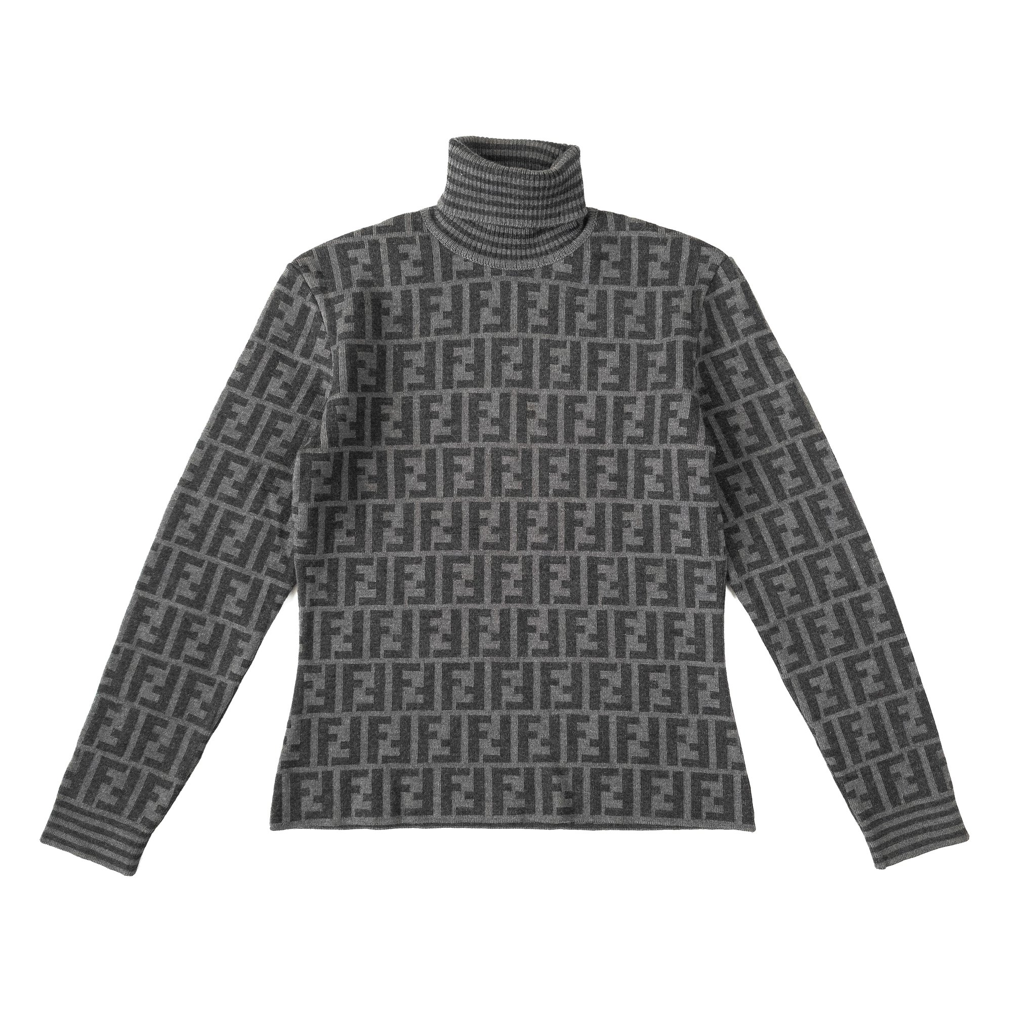 Image of Fendi Zucca Roll Neck Sweater