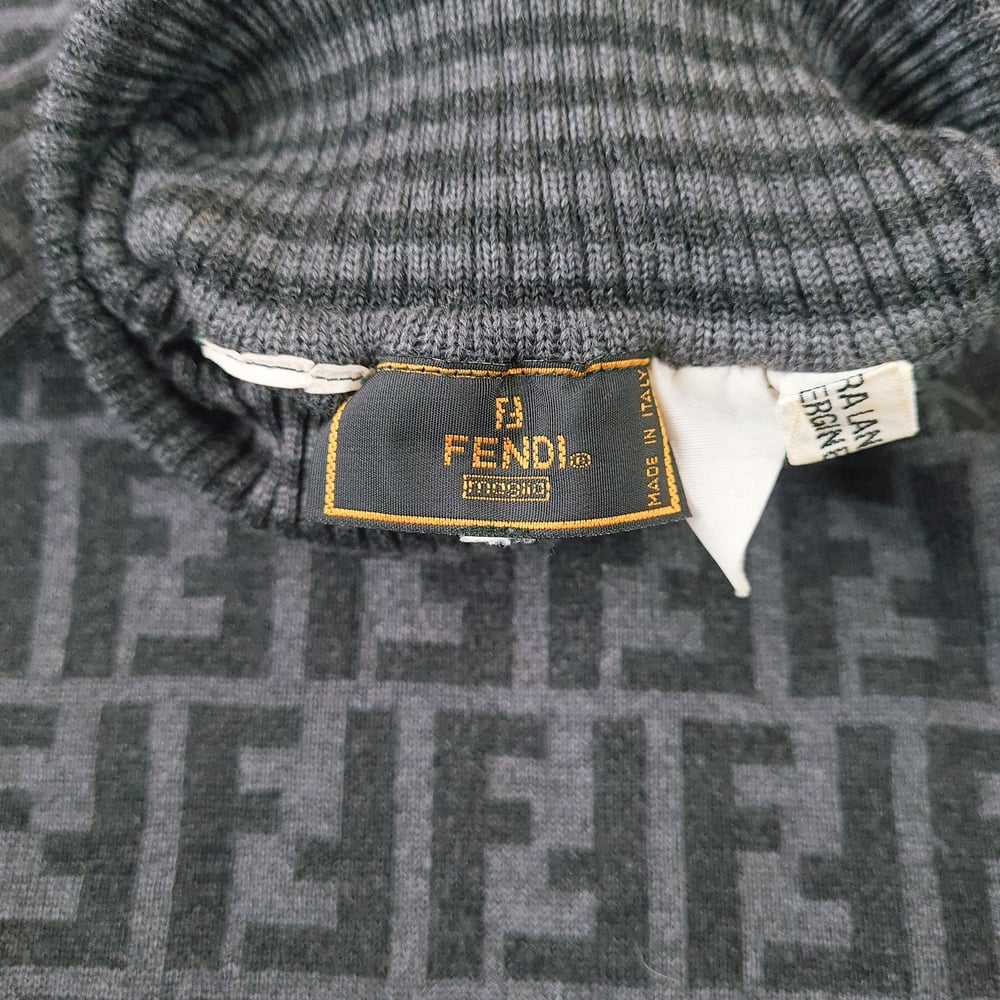Image of Fendi Zucca Roll Neck Sweater