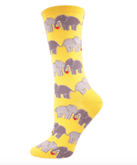 Image 2 of Elephant Love Crew Socks