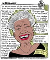 Maya Angelou cartoon print