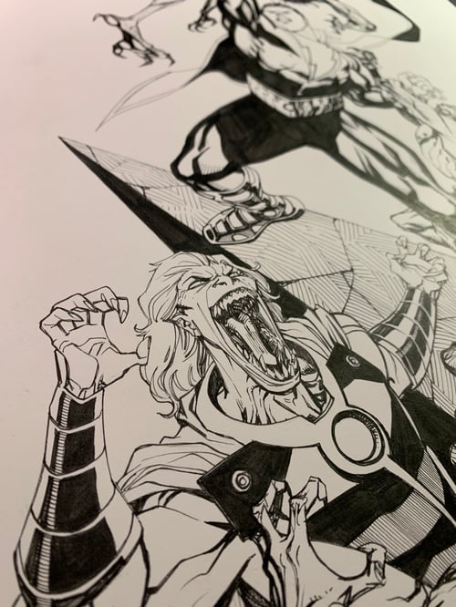 Image of FUTURE STATE SHAZAM #1 COVER original art