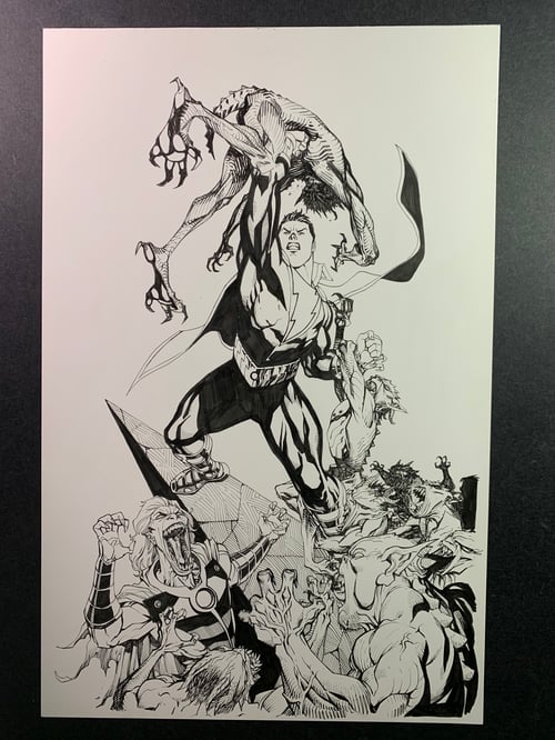 Image of FUTURE STATE SHAZAM #1 COVER original art