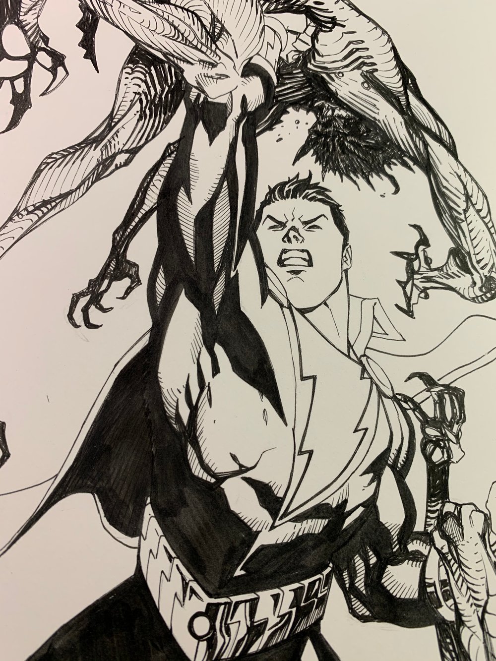 Image of FUTURE STATE SHAZAM #1 COVER original art