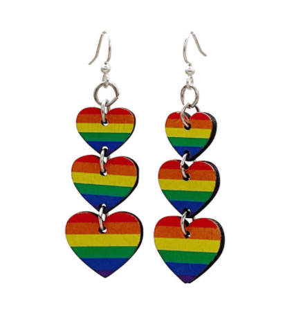 Image of Rainbow Love Earrings