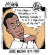 James Baldwin cartoon print