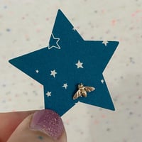Image 1 of Gold bee stud