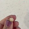 Gold miami beach shell stud