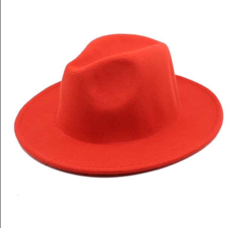 Solid Color Fedora Hats Image 3