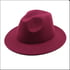 Solid Color Fedora Hats Image 5