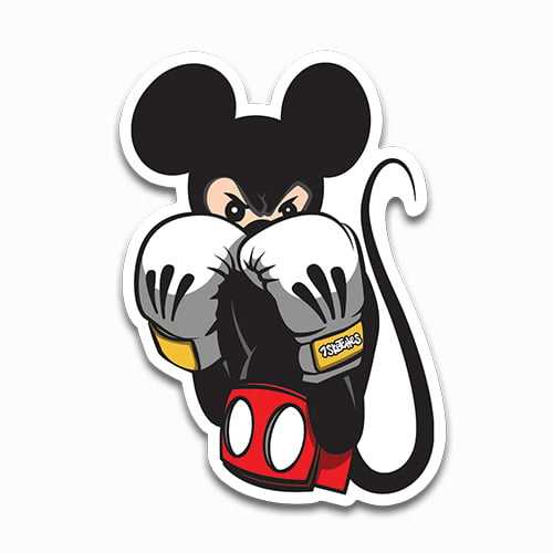 Image of Mickey Said Knock You Out! Sticker