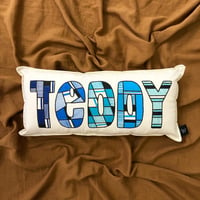Image 5 of Rainbow/ombré Personalised Cushion 1-9 letters