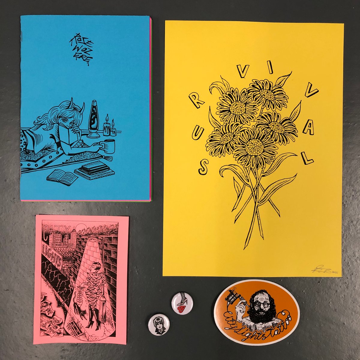 Image of ‘Rose woz ere’ zine pack 