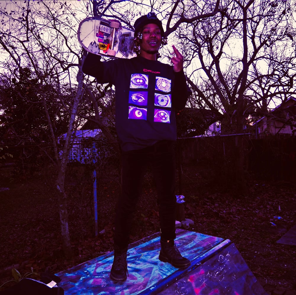 Image of VISION PURPLE/BLACK TEE SHORT SLEEVE