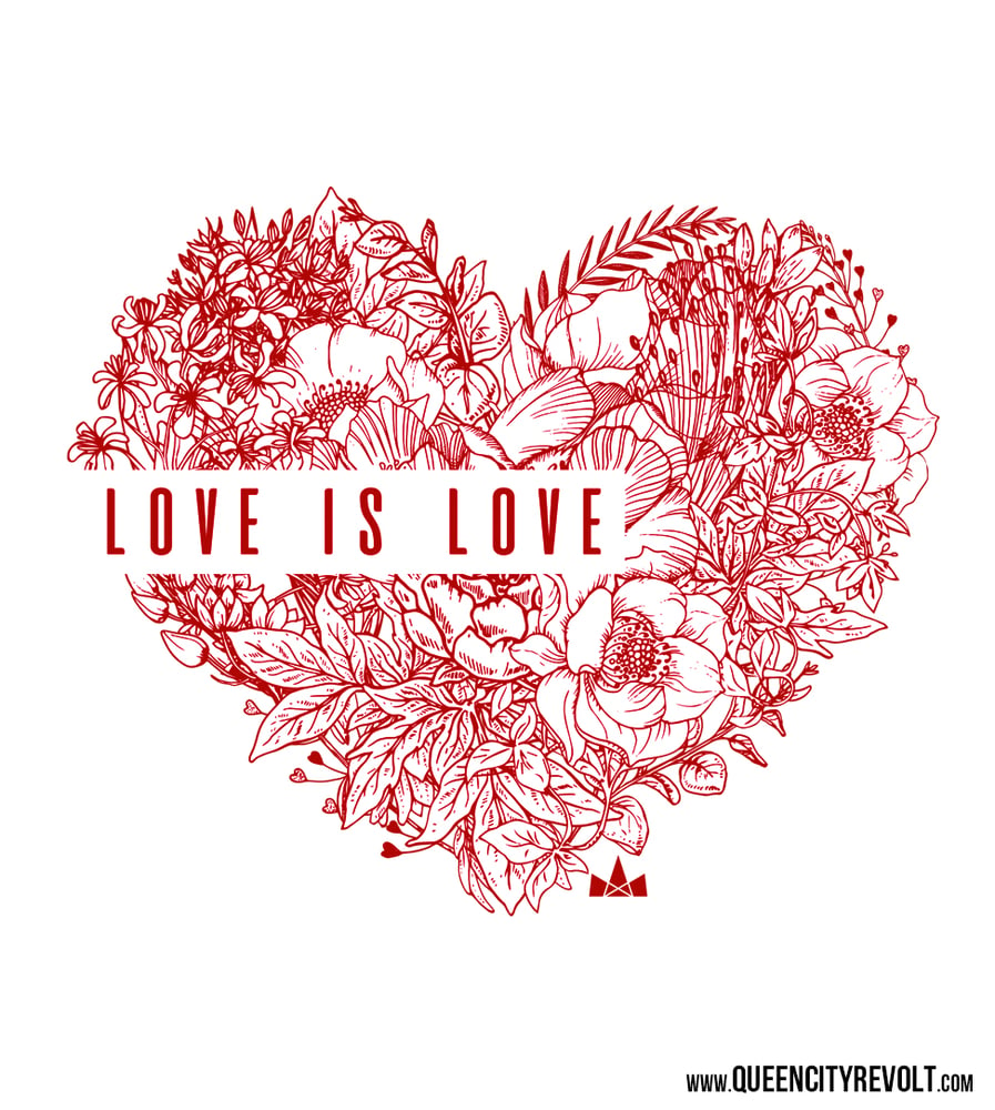 Image of Love is Love, Women's Cowl Neck Longsleeve Tee