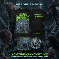 Tshirt Gore Infamous -Excaeco Deconception (Tshirt and CD) Package Deal