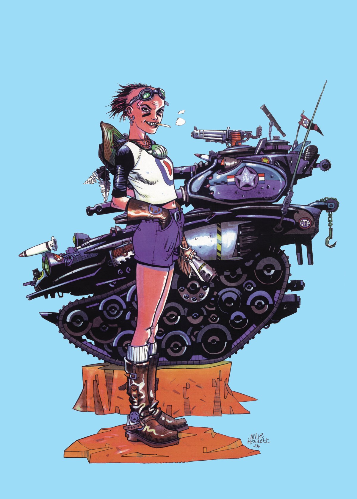 Image of COLLECTOR'S ITEM - TANK GIRL "VERY" Poster Magazine Special