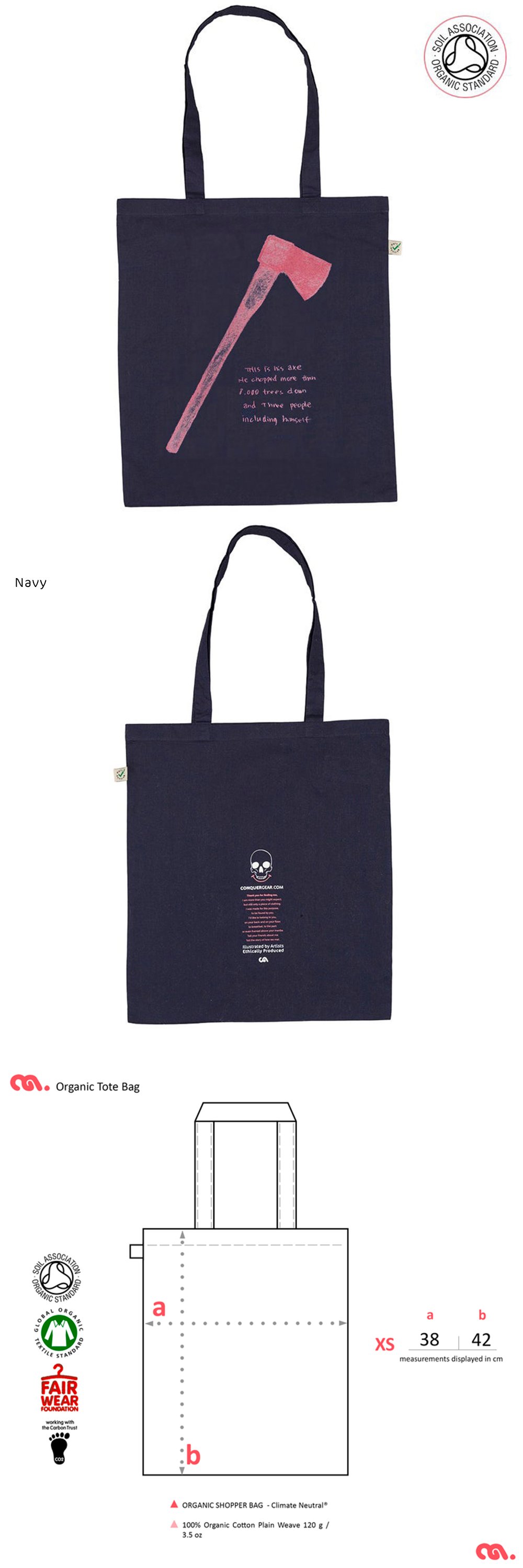 Axe Tote Shopping Bag (Organic)