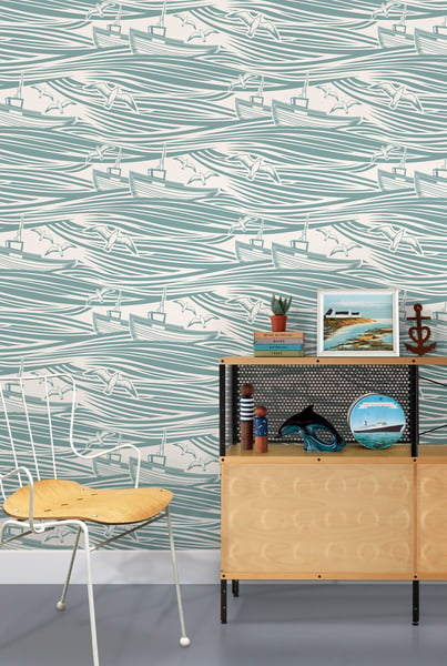 Image of Whitby Wallpaper - High Tide