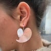 Heart Leaf Silver Earrings