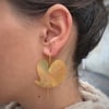 Heart Leaf Gold Earrings