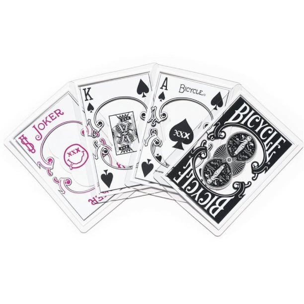 Image of GOD SELECTION XXX X BICYCLE CLEAR PLAYING CARDS
