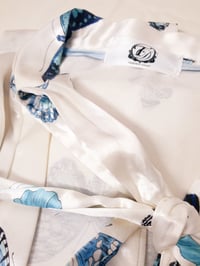 Image 4 of Blue Butterfly Kimono Robe 