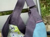 Sac Yvonne blue summer sky and green flowers
