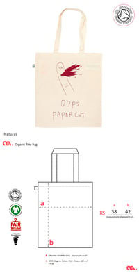 Image 2 of Paper Cut Tote Shopping Bag (Organic)