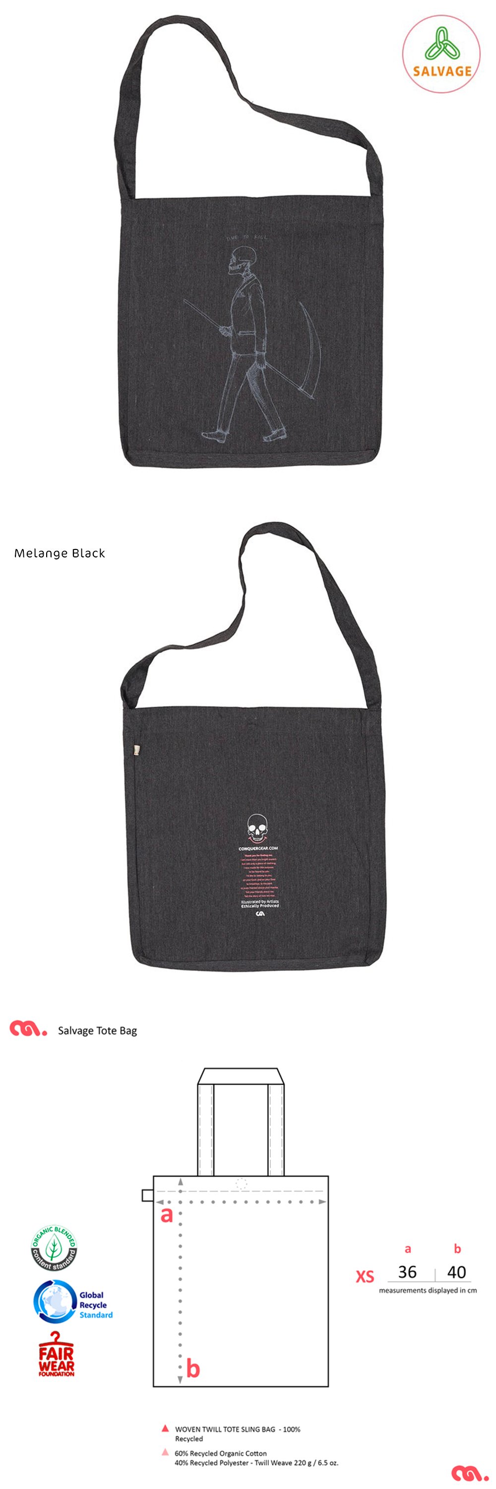 Mr Death Tote Bags (Various)