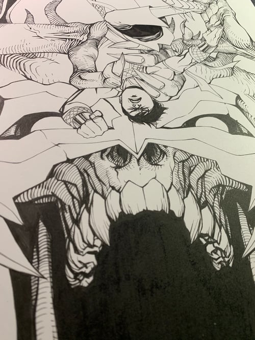 Image of SHANG-CHI #4 COVER original art