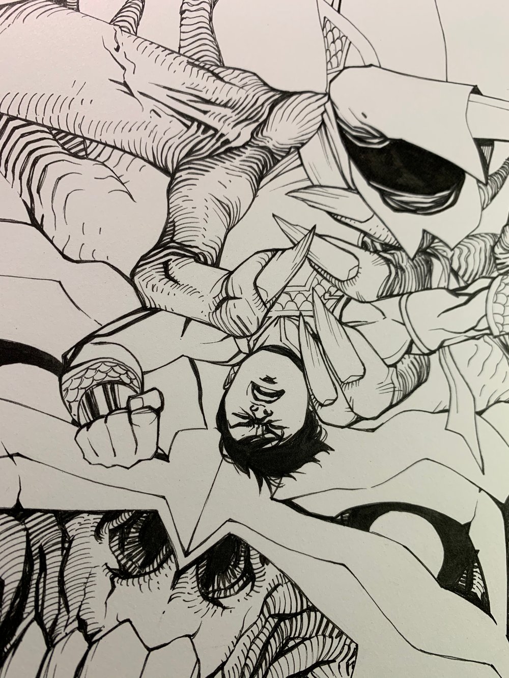 Image of SHANG-CHI #4 COVER original art