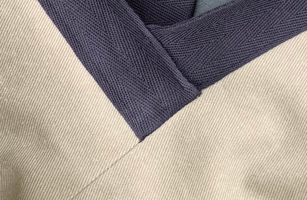 Image of Sac Yvonne crossbody sable et bleu nuit
