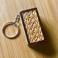 Image 1 of Rectangle Chip Carved Keychain