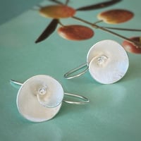 Image 1 of Tulip Silver Earrings