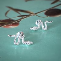Image 1 of Snake Silver Studs