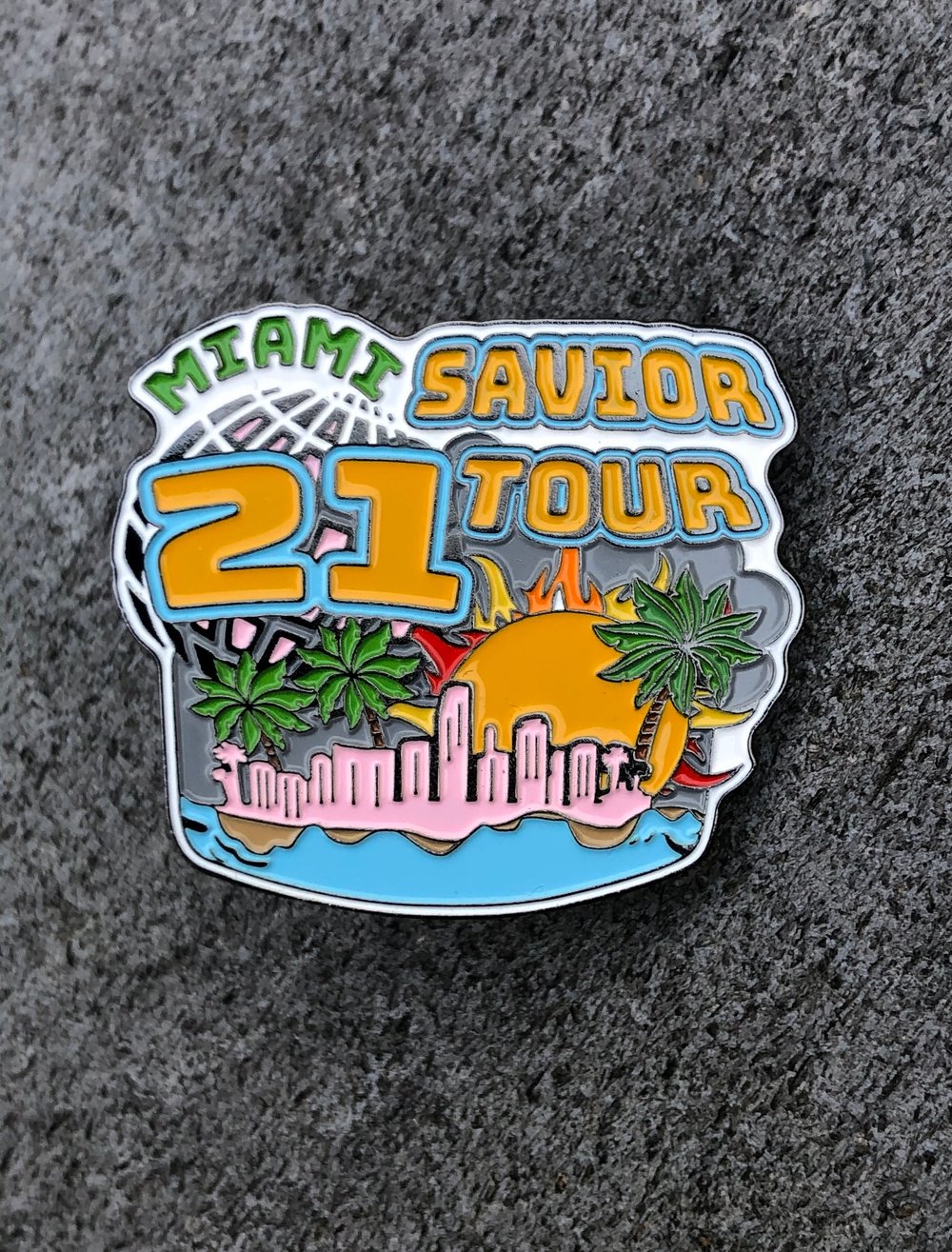 Image of Savior Tour Miami Pin