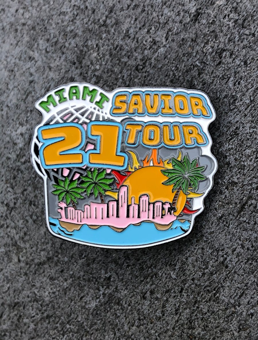 Image of Savior Tour Miami Pin