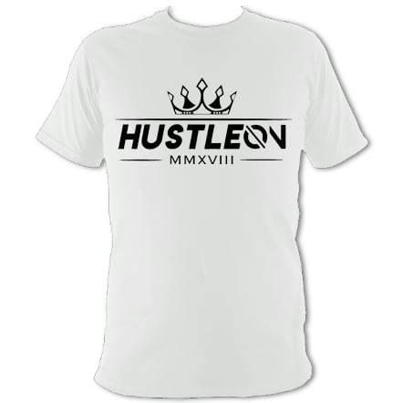 Image of Hustle On White T-Shirt