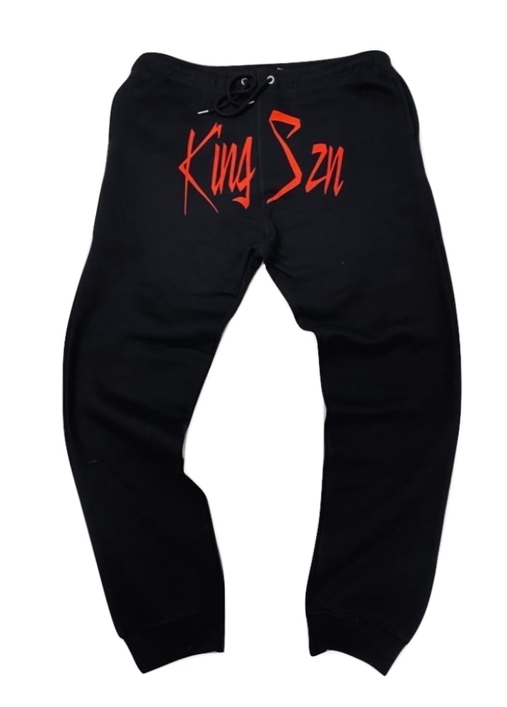 mens black gym king joggers