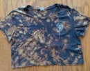 Image 2 of Acid Wash Rose Crop Top