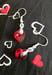 Image of Red glass heart sets