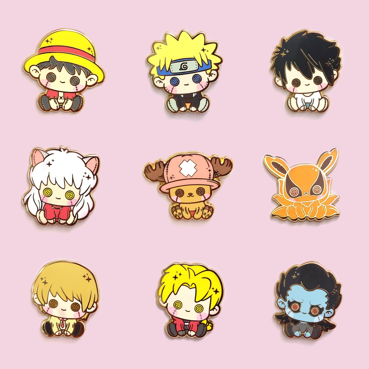 Image of Otaku Plush Pals Enamel Pins