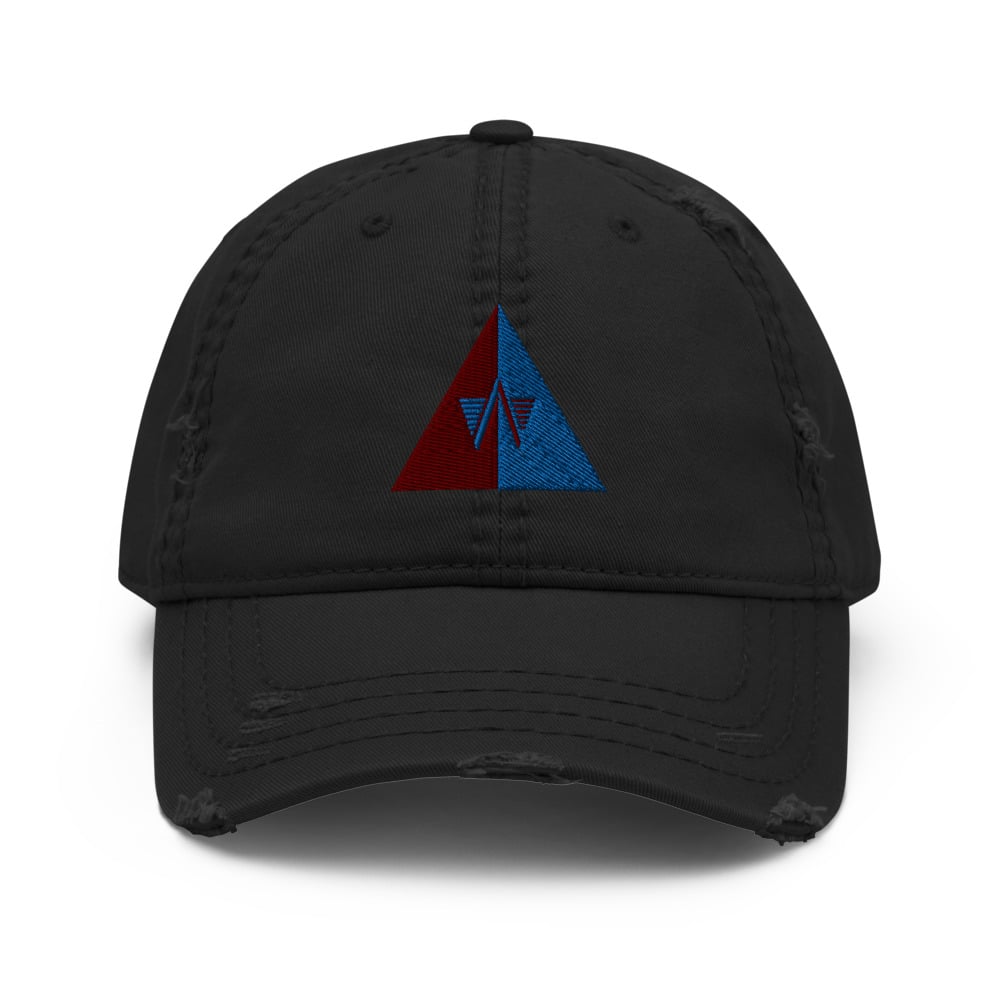 "GEMINI WARRIOR" Distressed ANIWAVE Dad Cap (One Size Fits Most)