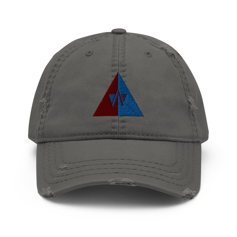 "GEMINI WARRIOR" Distressed ANIWAVE Dad Cap (One Size Fits Most)
