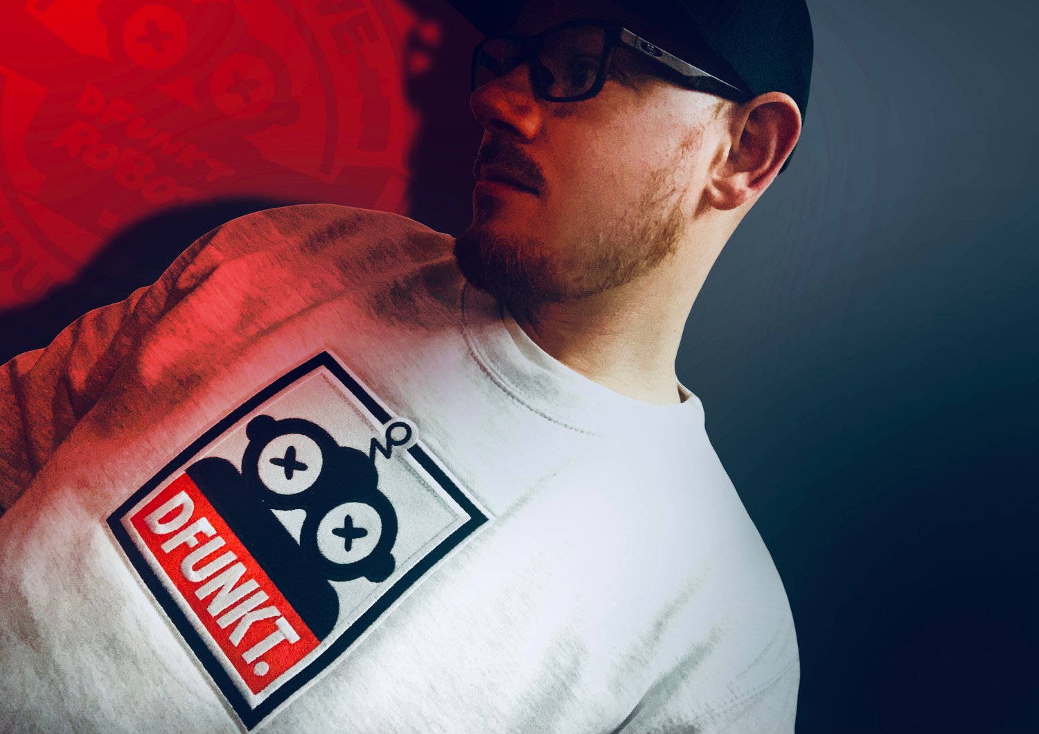 Image of DFUNKT Boxed Logo Sweatshirt (Ash)